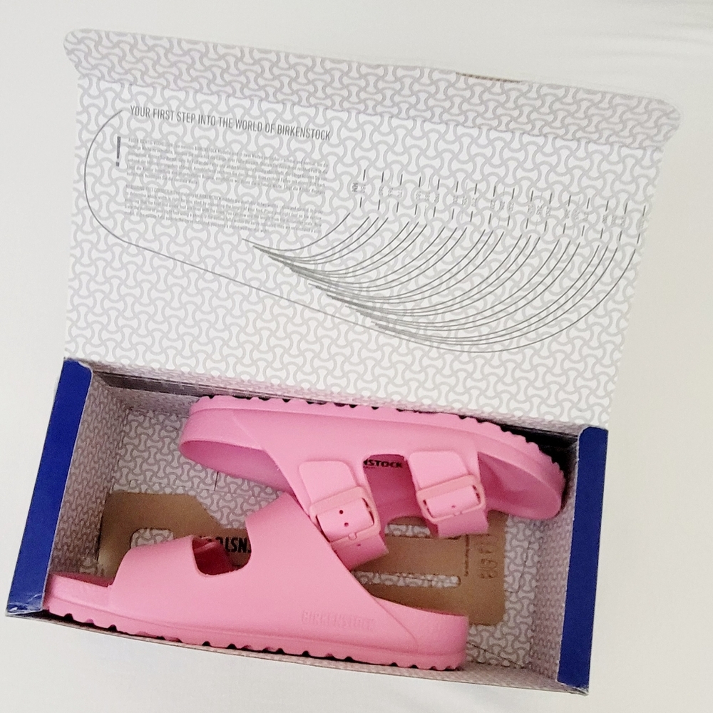 *SOLD* Birkenstock Barbie Arizona Eva Slip-On Pink Sandals Women's Size 37 US 6 - Picture 9 of 16